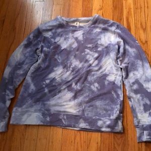 Altheta Girl Tye-Dye Purple and White Pullover Sweatshirt